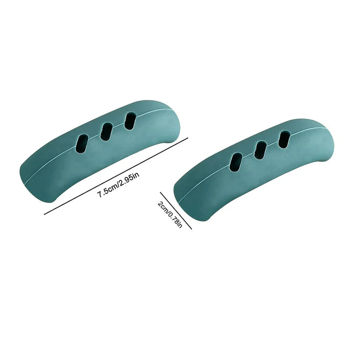 2Pcs Silicone Pan Handle Cover Heat Insulation Assist Handle Holder Grip Sleeve Kitchen Gadgets