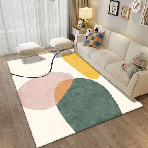 Modern Morandi Carpets for Living Room Decoration Nordic Big Size Area Rugs Bedroom Decor Bedside Anti-skid Floor Mats Washable