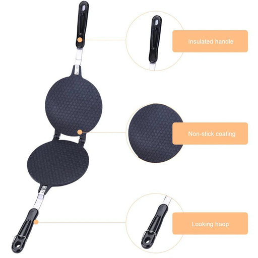 Egg Roll Maker Machine Home Kitchen Tools Round Bakeware Pan Non-stick Omelet Waffle Mold Cookware Accessory