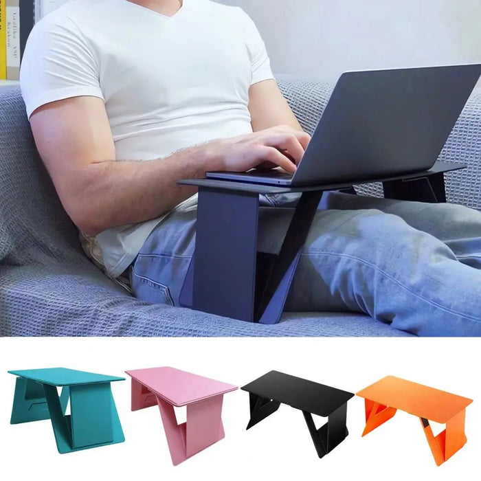 Easy to Store Laptop Stand Adjustable Foldable Laptop Stand for Space-saving Computer Support Home Bedroom Small Desk for Office