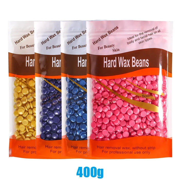 500g/400g/200g Waxing Wax Beans for Wax Heater Machine No Strip Depilatory Hot Film Hard Wax Waxing Body Hair Removal Wax Beads