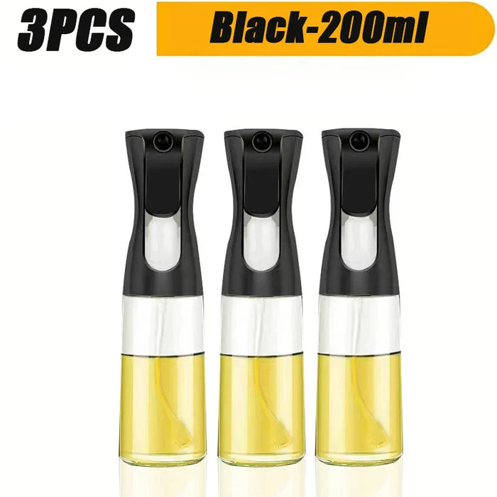 3 Pack 200/500ml Oil Sprayer Bottle Home Kitchen Cooking Oil Dispenser Fitness Fat Loss Camping BBQ Vinegar Sauce Sprayer Bottle