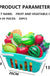 Fruit Cutting Set Children's Play House Toy Kitchen Vegetable Baby Can Cut Vegetables Boys and Girls Cutting Toys Gift