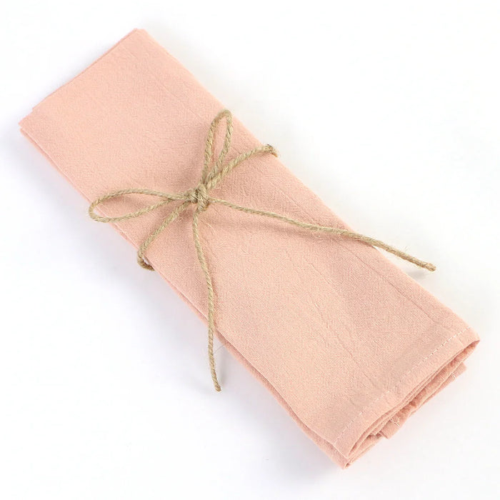 50PCS Wholesale Washable 30X45CM Cotton Cloth Napkins Tea Towels Table Mat Wedding Party Home Dinner Kitchen Hotel Banquet Decor