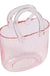 Clear Glass Vase Fish Tote Bag Flower Handbag Bag Vase Desktop Centerpiece for School Office Bedroom Decoration