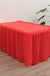 2pcs Disposable tablecloth table skirt