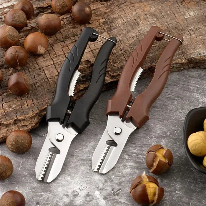 Chestnut Peeler Chestnut Scissors Mouthopener Sheller Cross Peeler Nut Tool Chestnut Pliers Raw Chestnut Clip Kitchen Items