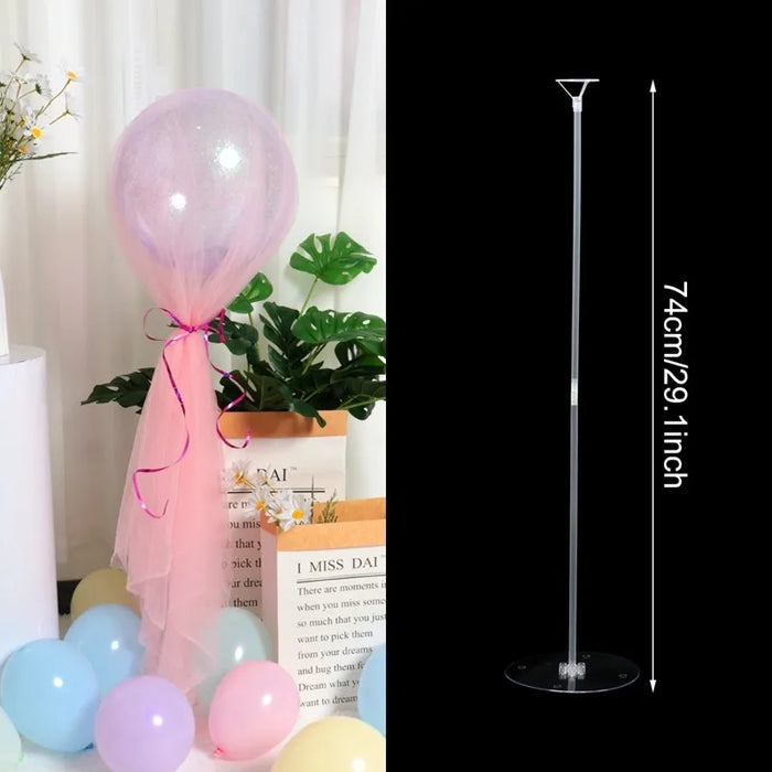 Birthday Balloon Support Balloon Stand Balloon Holder Balloon Stick Tubes Wedding Birthday Party Decoration Kids Baby Shower