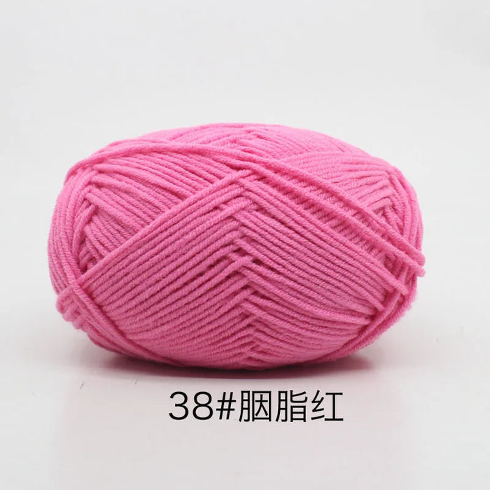 50g/Set 4ply Milk Cotton Knitting Wool Yarn Needlework Dyed Lanas For Crochet Craft Sweater Hat Dolls At Low Price