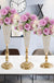 2Pcs/lot Metal Flower Vase, Crystal Flower Arrangement Stand for Wedding Centerpieces for Table,Restaurant Hotel Decorations