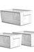 4/3PCS Crate Plastic Storage Box with Label Kitchen Basket Home Storage Supplies Desktop Cosmetic Stationery Organizer Boxes