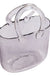 Clear Glass Vase Fish Tote Bag Flower Handbag Bag Vase Desktop Centerpiece for School Office Bedroom Decoration