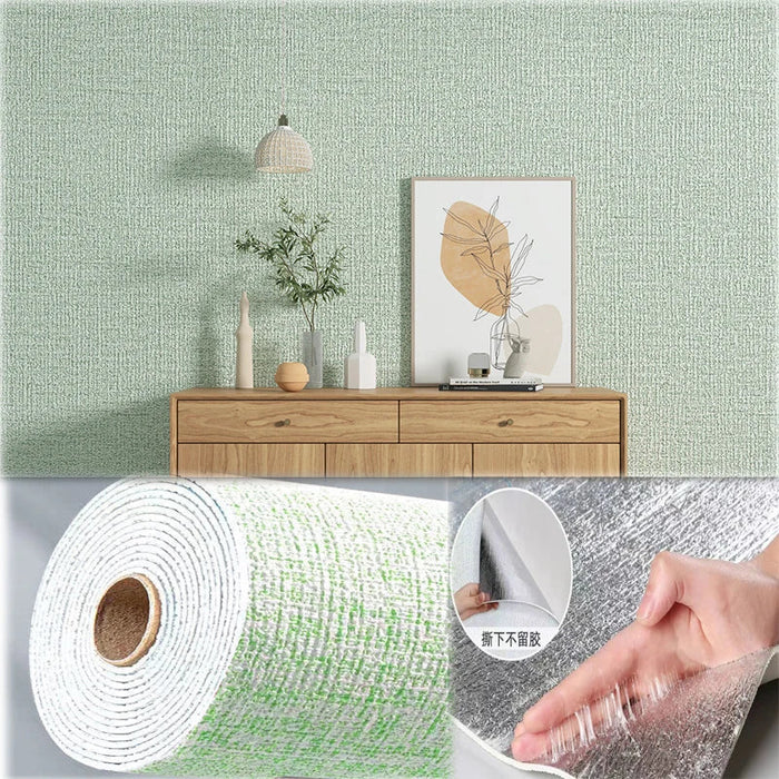 3D Wall Sticker Wallpaper Self-Adhesive Waterproof Wall Covering Panel for Living Room Bedroom Bathroom Home Decoration