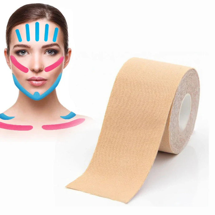 2.5CM*5M Kinesiology Tape for Face V Line Neck Eyes Lifting Wrinkle Remover Sticker Tape Face Skin Care Tool Bandagem Elastica