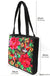 Ethnic Phoenix Embroidered Women's Shoulder Bag Receptor Embroidered Canvas Casual Bag