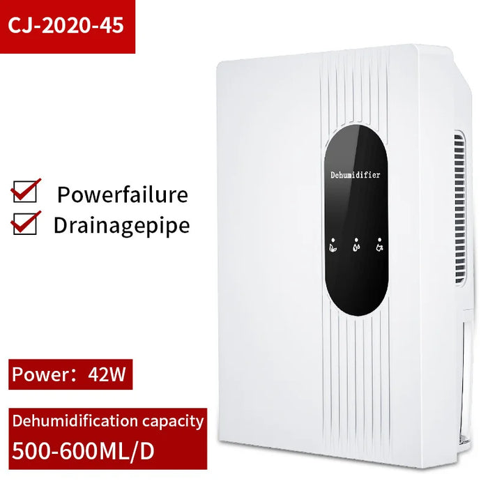 2L Dehumidifier For Home Air Dryer 42W Bedroom Basement Air Dehumidifier Small Moisture Absorption Dryer Dehumidifier