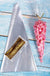 50pcs Candy Bags Cellophane Popcorn Bags Cone Cookies Storage Bags with Gold Twist Ties Wedding Birthday Party Favors