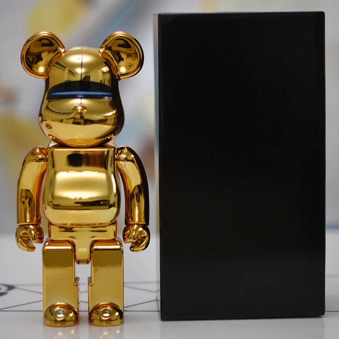 28cm 400% Bearbrick Figure Fashion Violent Bear Statue Desktop Decoration Bearbrick Figurine Luxury Living Room Decoration Decor