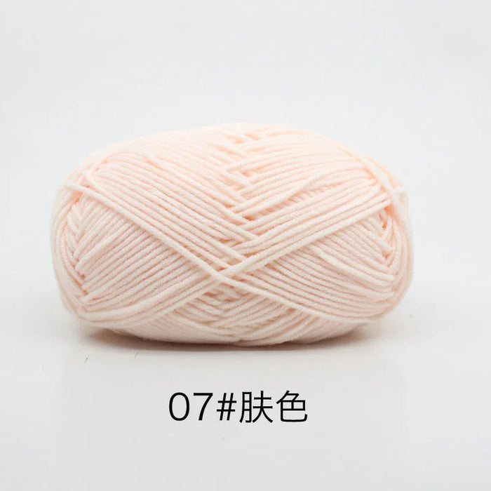 50g/Set 4ply Milk Cotton Knitting Wool Yarn Needlework Dyed Lanas For Crochet Craft Sweater Hat Dolls At Low Price