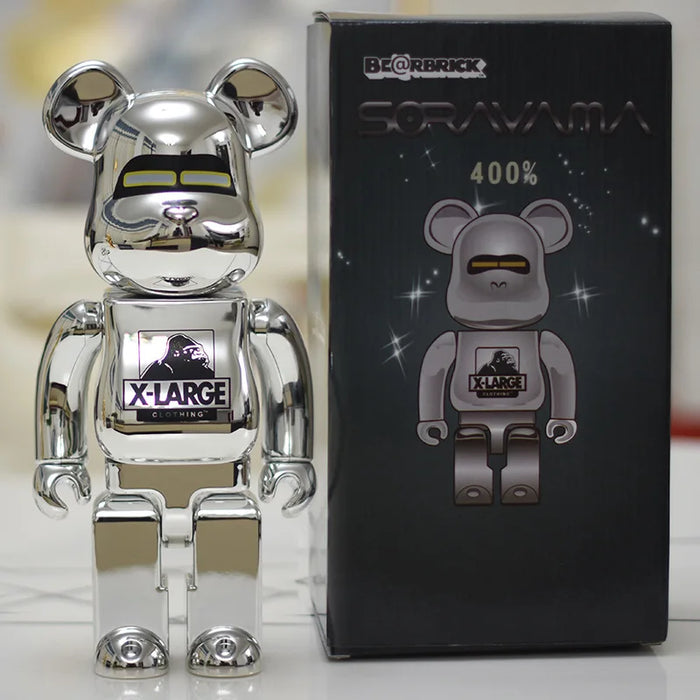 28cm 400% Bearbrick Figure Fashion Violent Bear Statue Desktop Decoration Bearbrick Figurine Luxury Living Room Decoration Decor