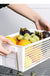 4/3PCS Crate Plastic Storage Box with Label Kitchen Basket Home Storage Supplies Desktop Cosmetic Stationery Organizer Boxes