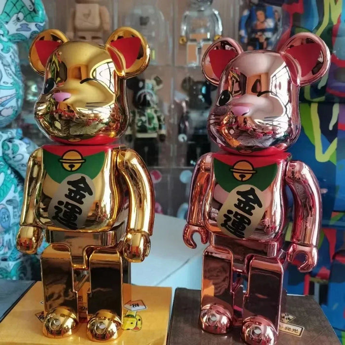 28cm 400% Bearbrick Figure Fashion Violent Bear Statue Desktop Decoration Bearbrick Figurine Luxury Living Room Decoration Decor