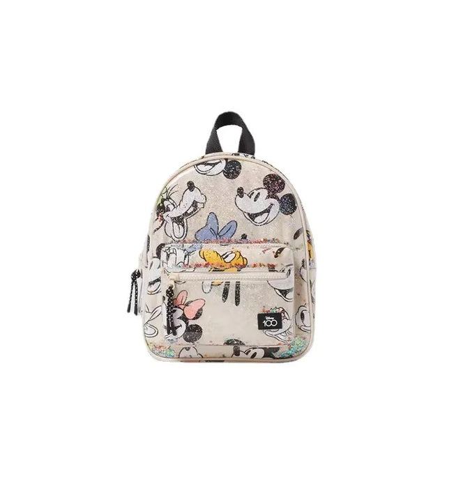 Disney Girls Backpack Mickey Mouse Print Girls Travel Storage Fashion Cartoon Cute Girl Baby Mini Backpack