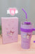 700/1200ml Sanrio Hello Kitty Cinnamoroll Thermos Cup Straw Cup with Handle Cartoon High Capacity Stainless Steel Water Cup Gift