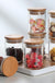 Family 10pcs 230ml Glass Round Food Storage Tank with Lid Kitchen Coffee Beans Tea Grains Canister Home Nut Tea Leaf Storage Jar