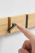 Foldable Bamboo Wall-mounted Clothes Hooks Door Hangers Household Coat Towel Hook Shelf Bathroom Hanging Rack