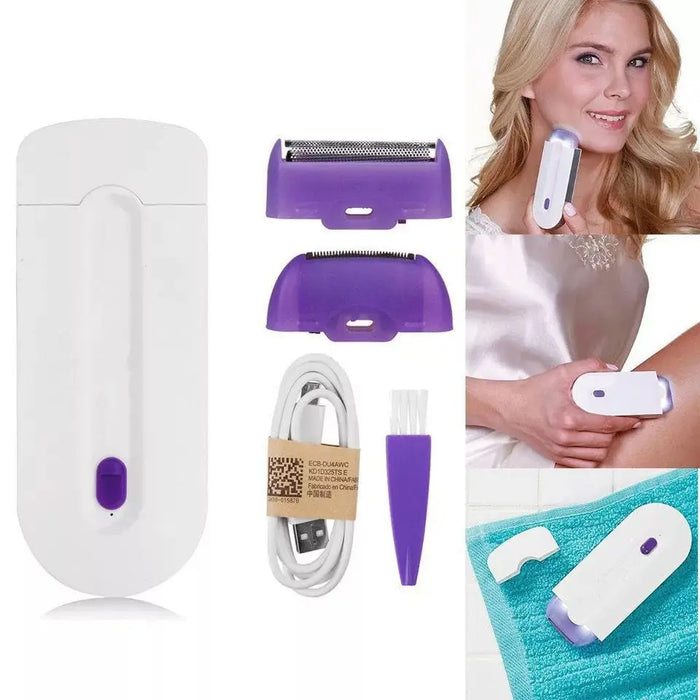 Body Blue-Light Epilator Induction Ladies' Shaver Hair Remover Tool Rotary Electric Automatic Face Leg Bikini Lip Depilator