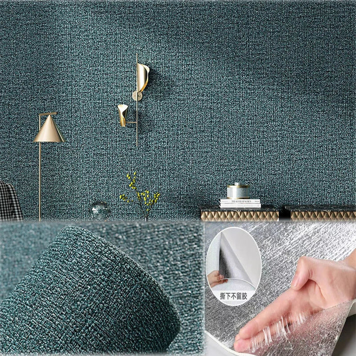 3D Wall Sticker Wallpaper Self-Adhesive Waterproof Wall Covering Panel for Living Room Bedroom Bathroom Home Decoration