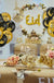 Eid Mubarak Plates Banner Balloon Tableware Ramadan Decoration 2024 Ramadan Kareem Islamic Muslim Party Decor Eid Al Adha Gifts