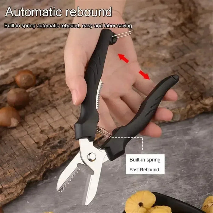 Chestnut Peeler Chestnut Scissors Mouthopener Sheller Cross Peeler Nut Tool Chestnut Pliers Raw Chestnut Clip Kitchen Items