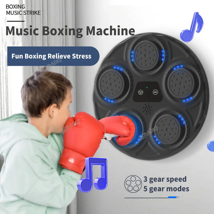 Children's Smart Music Boxing Machine Fitness Trainer Electronic Wall Target Wall Hanging Sanda Sandbag Kid Daily Training