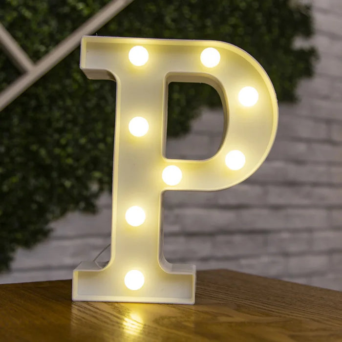 Alphabet Letter LED Lights Luminous Number Lamp Decor Battery Night Light for home Wedding Birthday Christmas party Decoration