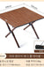 Camping Beach Folding Tables and Chairs Wooden Grain Carbon Steel Wild Table Portable Tourism Plate Table