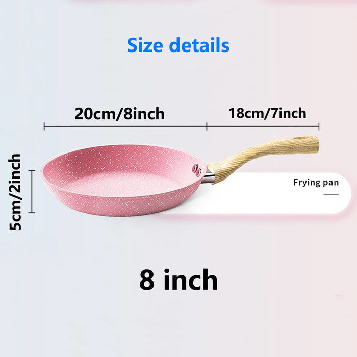 28/24/20cm Frying Pan Wok Pan Non-Stick Pan Skillet Cauldron Induction Cooker Pancake Pan Egg Pan Gas Stove For kitchen Home