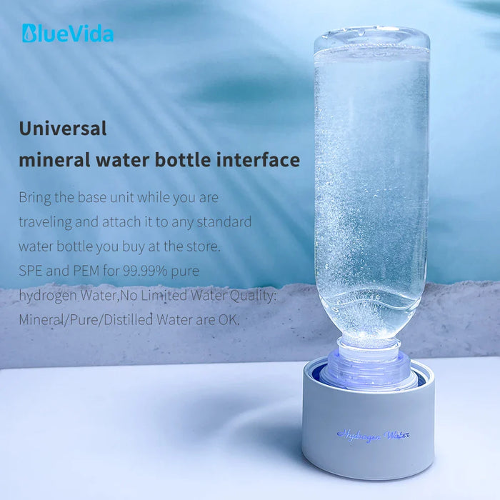 BlueVida SPE&PEM High concentration of hydrogen Water Generator with 2 work mode and self cleaning mode and can absorb hydrogen