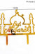 Golden Eid Mubarak Acrylic Cake Toppers Castle Moon CupCake Topper for Ramadan Islamic Muslim Festival Party Cake DIY Decoration