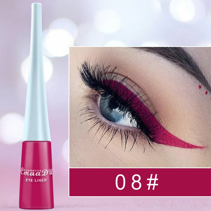 Colorful Sexy Eyeliner Liquid Pencil Waterproof Easy To Wear Make Up Matte Eye Liner Blue Red Green White Gold Brown Eyliner