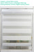 Decopedia Custom Made Zebra Blinds for Windows Motorized Roller Blinds Blackout Day and Night Window Blinds for Sliding Door