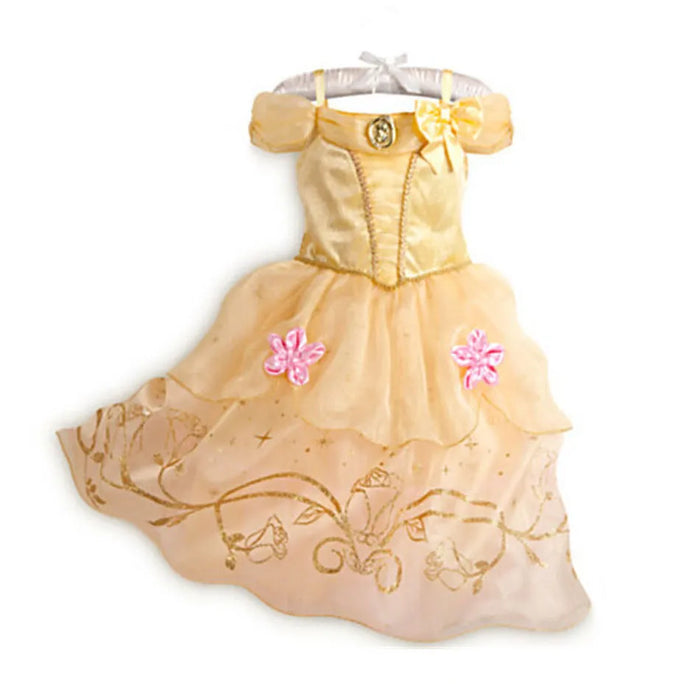 Girls Princess Dress Kids Cinderella Snow White Aurora Sofia Rapunzel Cinderella Halloween Costume Children Birthday Party Dress