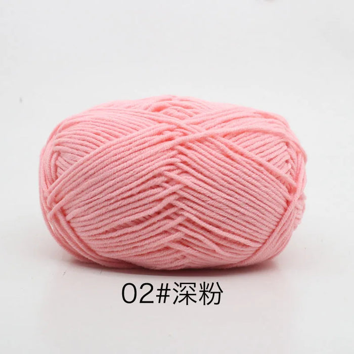 50g/Set 4ply Milk Cotton Knitting Wool Yarn Needlework Dyed Lanas For Crochet Craft Sweater Hat Dolls At Low Price