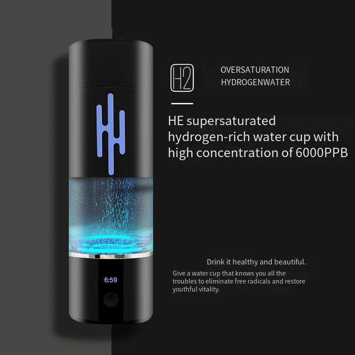 6000 PPB SPE/PEM Hydrogen Water Generator Antioxidant ORP Hydrogen Maker Nano H2 Ventilator DuPont Hydrogen Water Bottle