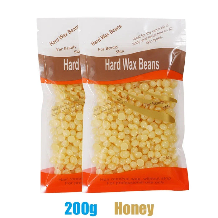 500g/400g/200g Waxing Wax Beans for Wax Heater Machine No Strip Depilatory Hot Film Hard Wax Waxing Body Hair Removal Wax Beads