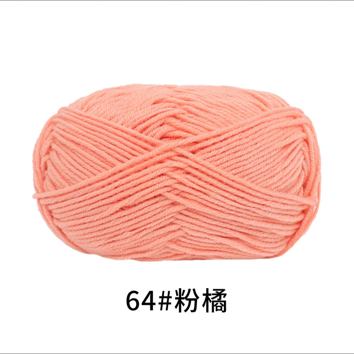 50g/Set 4ply Milk Cotton Knitting Wool Yarn Needlework Dyed Lanas For Crochet Craft Sweater Hat Dolls At Low Price