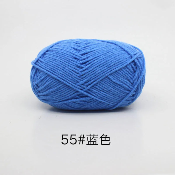 50g/Set 4ply Milk Cotton Knitting Wool Yarn Needlework Dyed Lanas For Crochet Craft Sweater Hat Dolls At Low Price