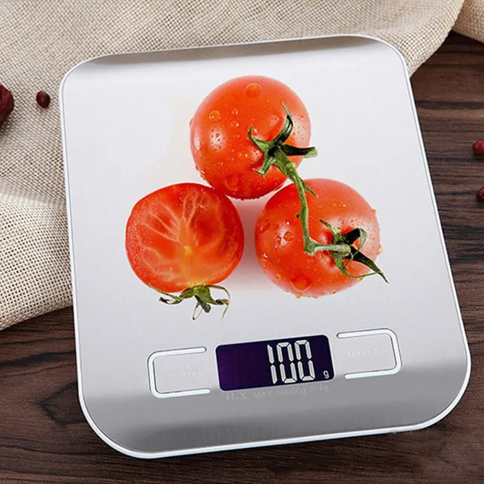 5kg/10kg Rechargeable Stainless Steel Electronic Scales Kitchen Scales Home Jewelry Food Snacks Weighing Baking Tools