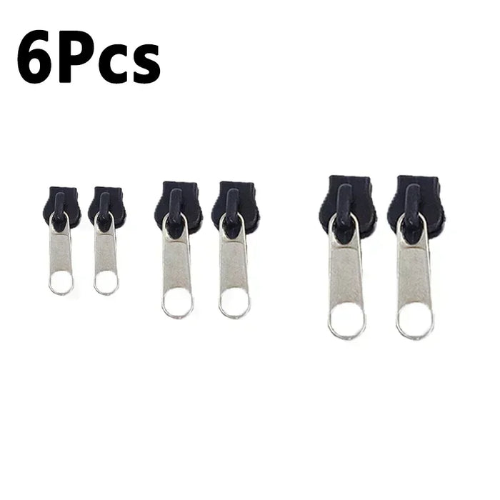 24/12/6Pcs New Instant Zipper Universal Instant Fix Zipper Repair Kit Replacement Zip Slider Teeth Rescue New Design for DIY Sew